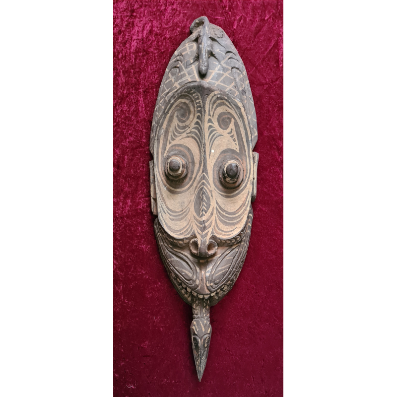 Geestmasker uit Korogo, Sepik (centraal), Papoea-Nieuw-Guinea